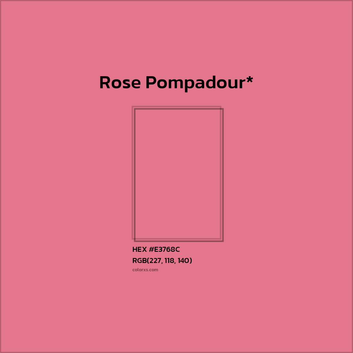 HEX #E3768C Color Name, Color Code, Palettes, Similar Paints, Images