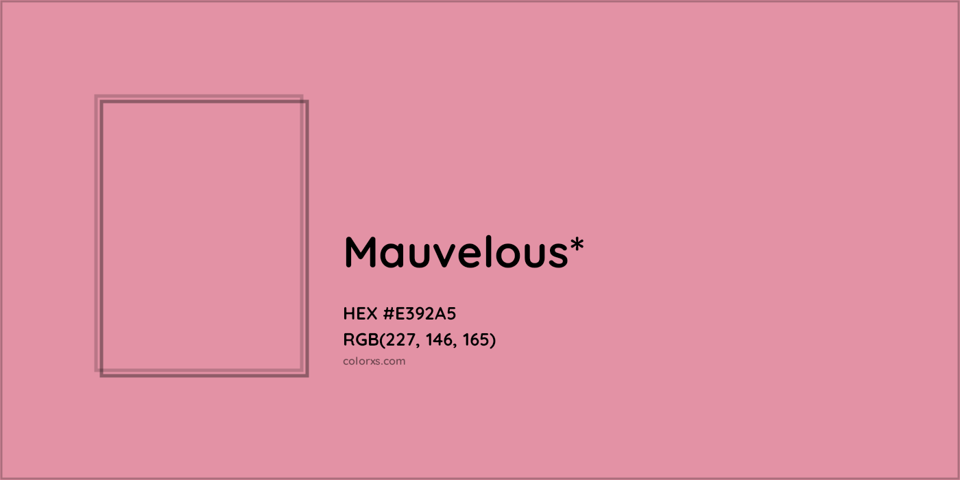 HEX #E392A5 Color Name, Color Code, Palettes, Similar Paints, Images