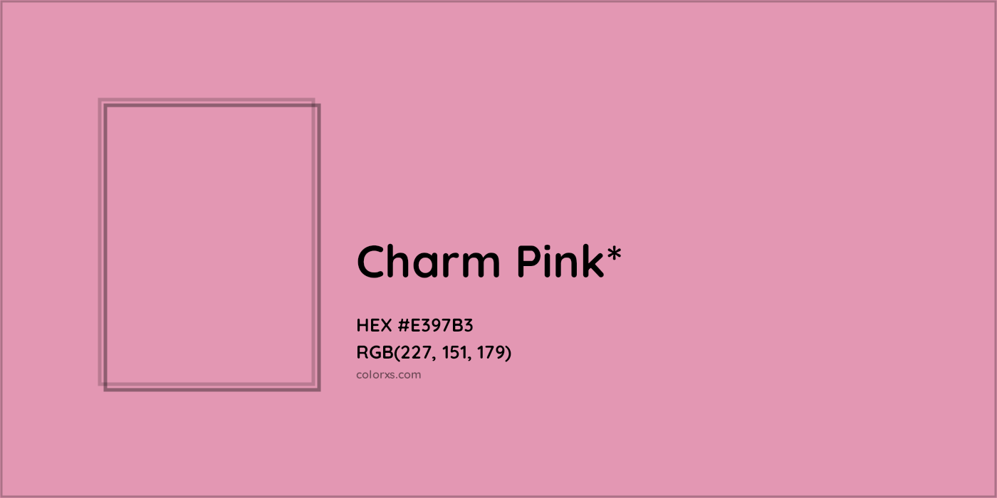 HEX #E397B3 Color Name, Color Code, Palettes, Similar Paints, Images