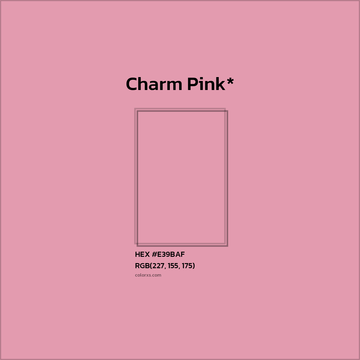 HEX #E39BAF Color Name, Color Code, Palettes, Similar Paints, Images