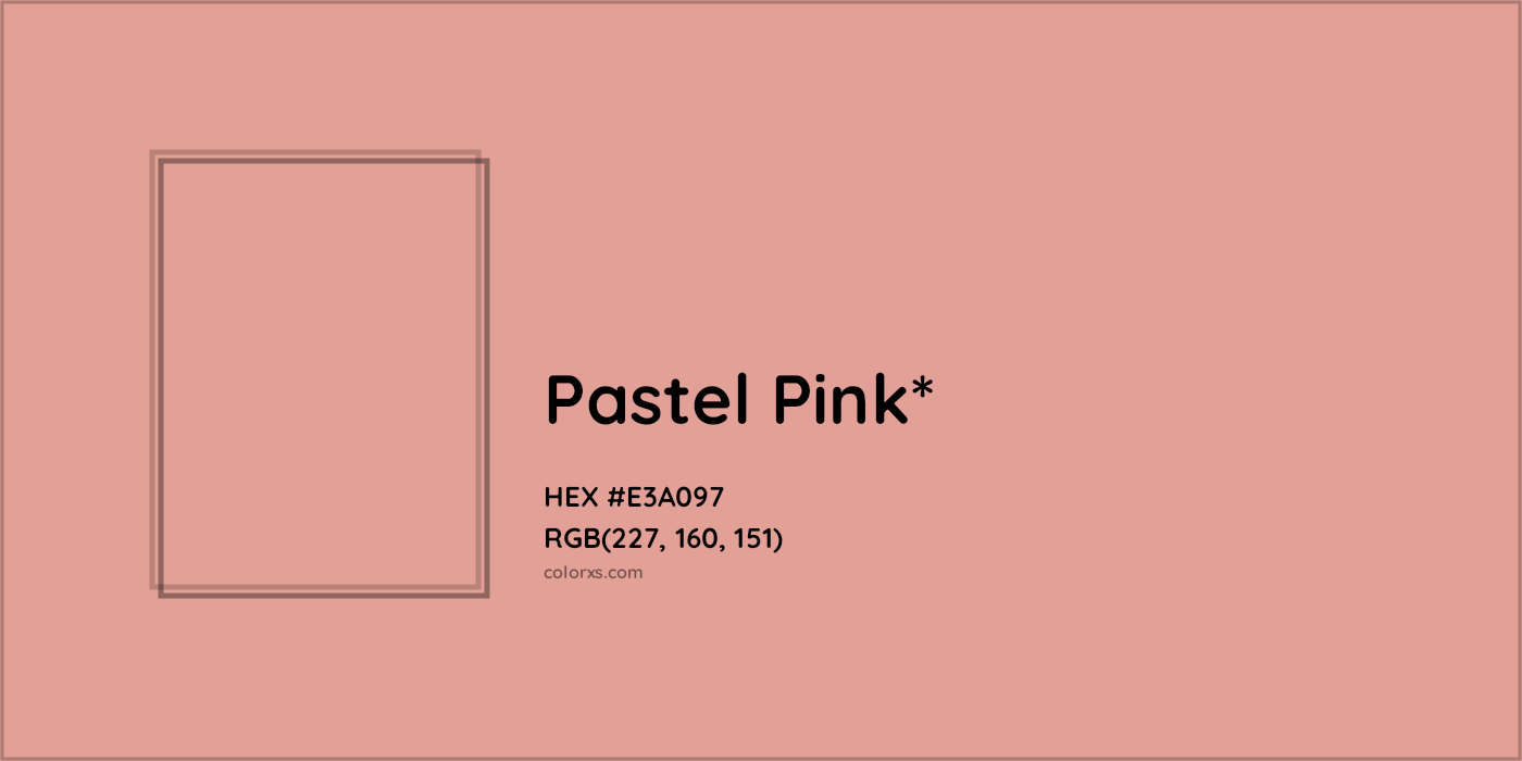 HEX #E3A097 Color Name, Color Code, Palettes, Similar Paints, Images