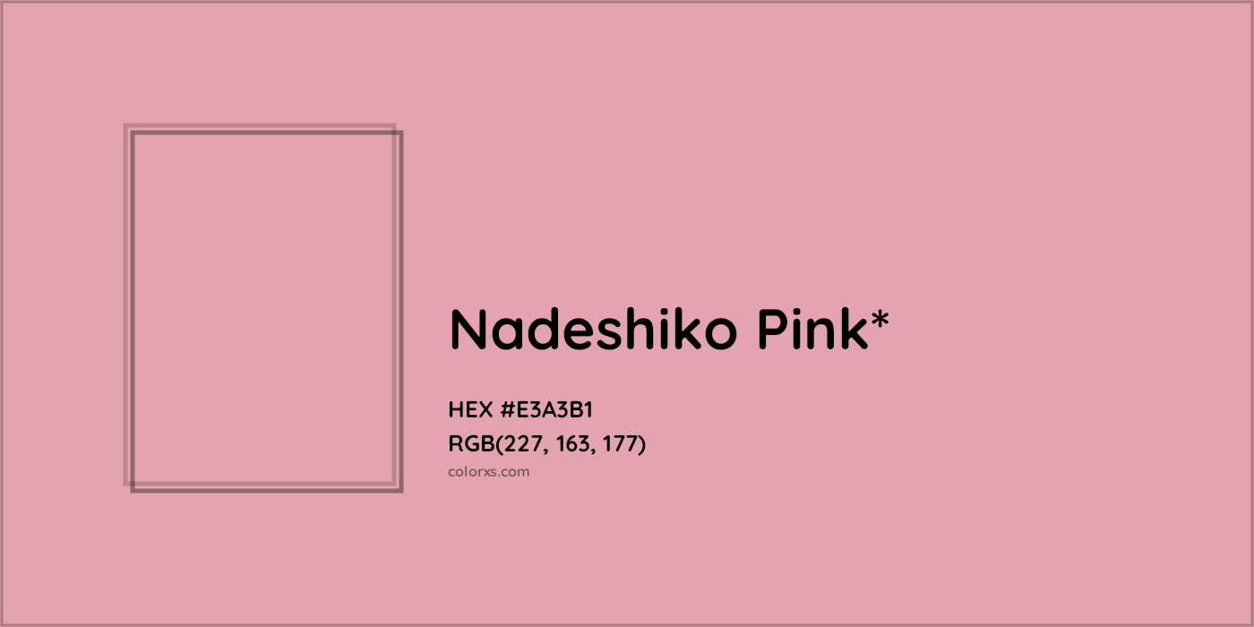 HEX #E3A3B1 Color Name, Color Code, Palettes, Similar Paints, Images