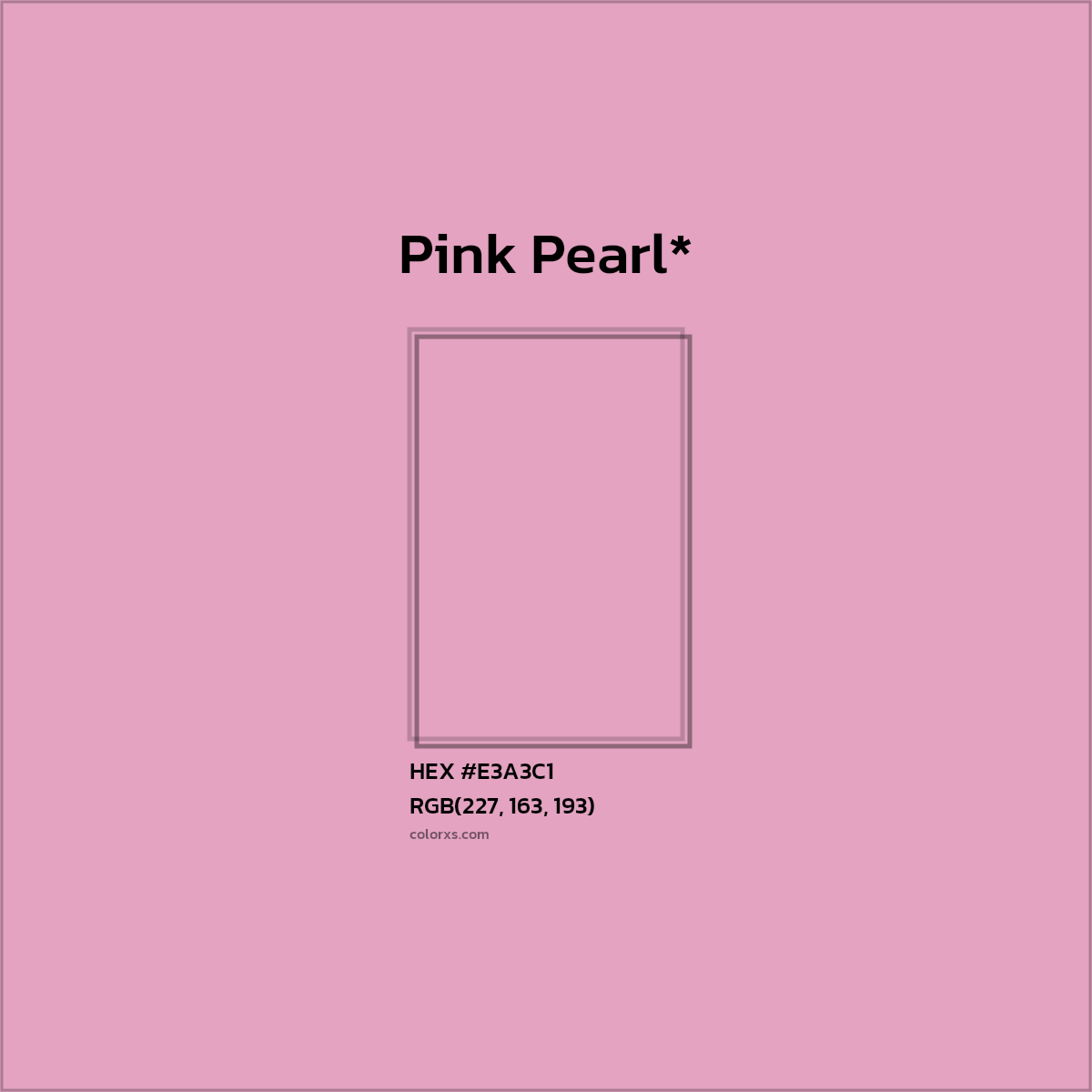HEX #E3A3C1 Color Name, Color Code, Palettes, Similar Paints, Images