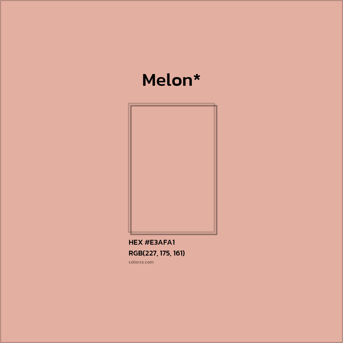 HEX #E3AFA1 Color Name, Color Code, Palettes, Similar Paints, Images