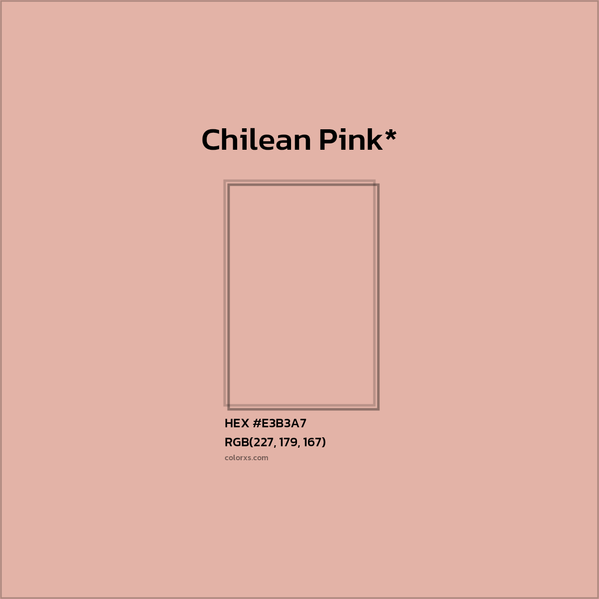 HEX #E3B3A7 Color Name, Color Code, Palettes, Similar Paints, Images