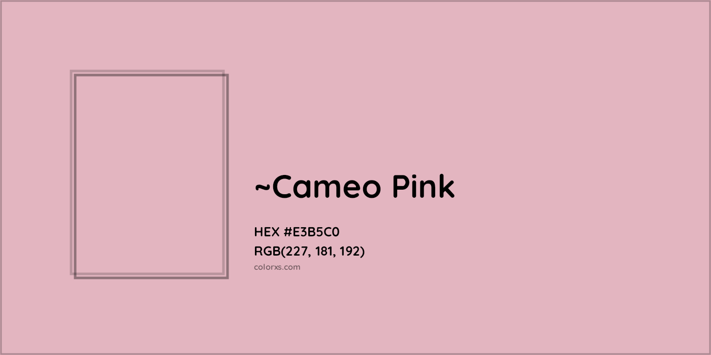 HEX #E3B5C0 Color Name, Color Code, Palettes, Similar Paints, Images