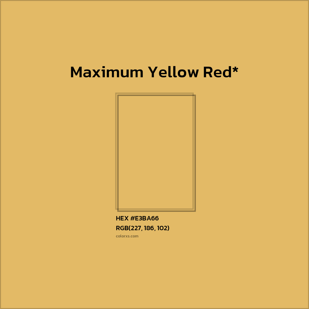 HEX #E3BA66 Color Name, Color Code, Palettes, Similar Paints, Images