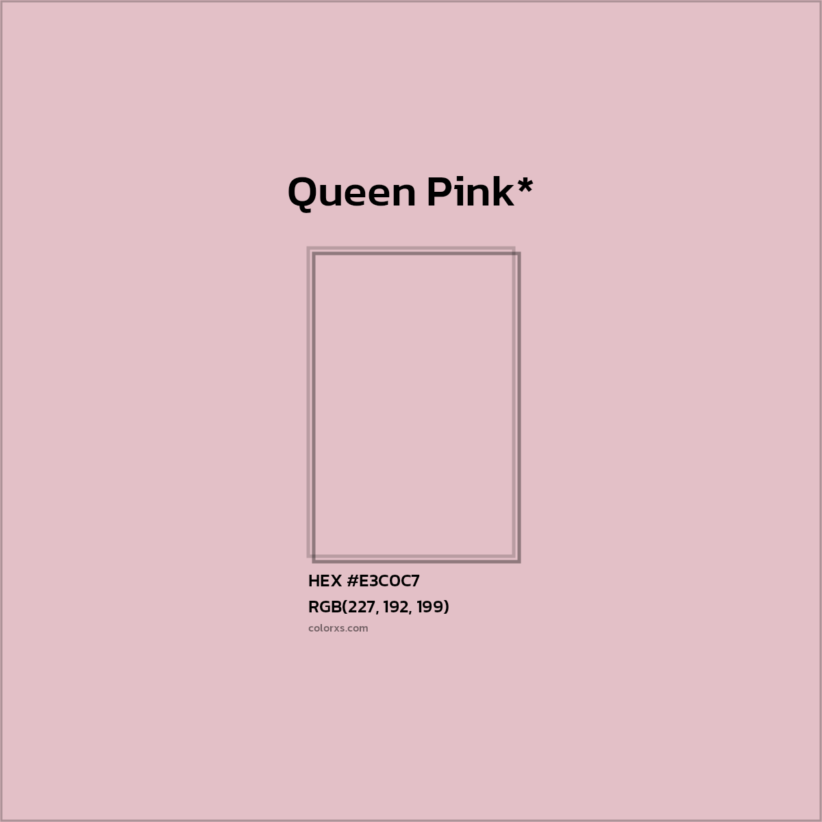 HEX #E3C0C7 Color Name, Color Code, Palettes, Similar Paints, Images