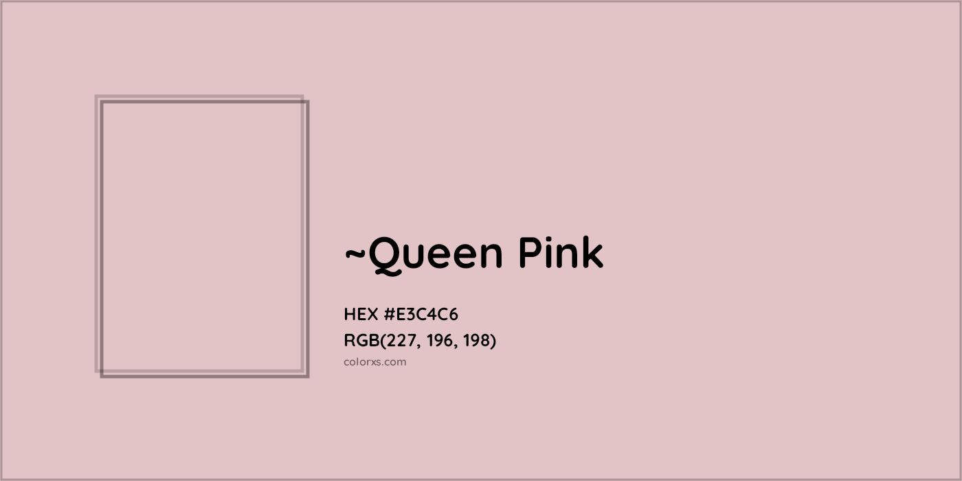 HEX #E3C4C6 Color Name, Color Code, Palettes, Similar Paints, Images