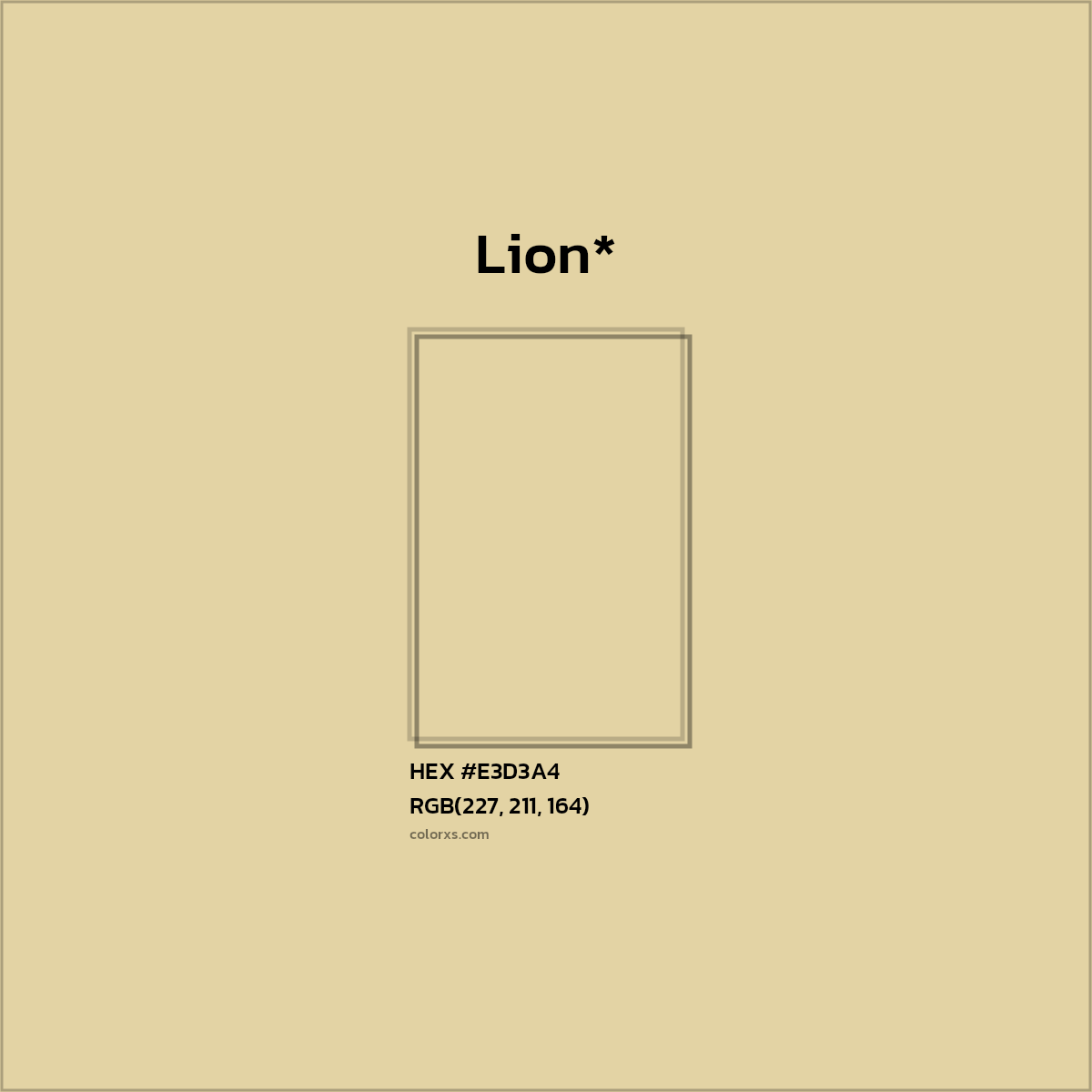 HEX #E3D3A4 Color Name, Color Code, Palettes, Similar Paints, Images