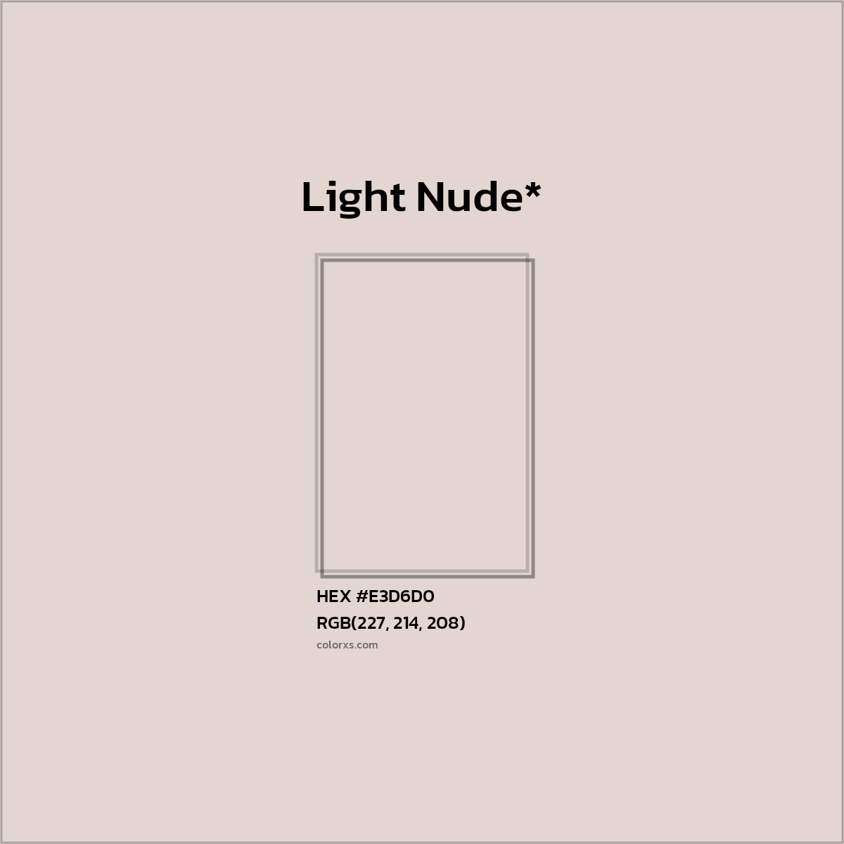 HEX #E3D6D0 Color Name, Color Code, Palettes, Similar Paints, Images