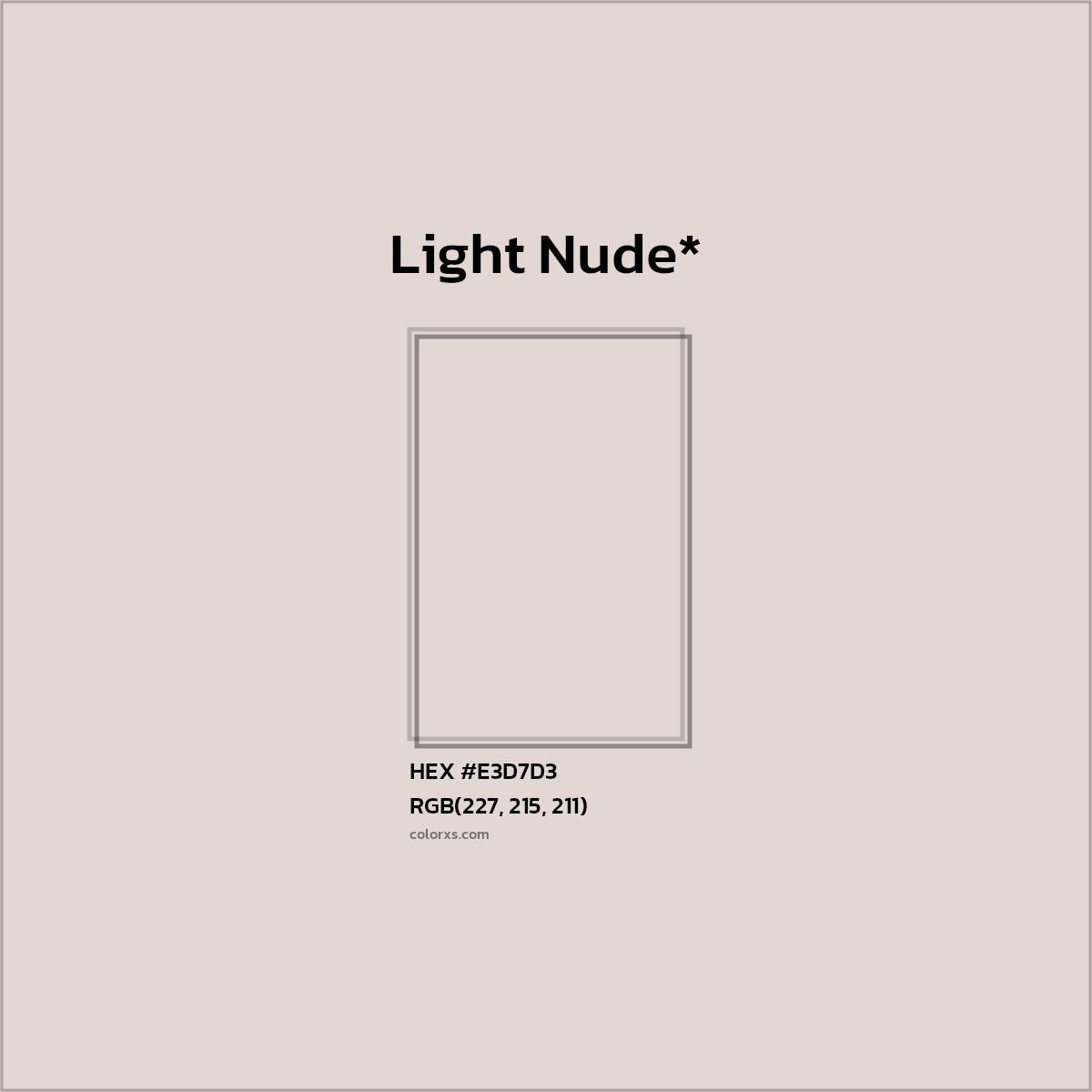 HEX #E3D7D3 Color Name, Color Code, Palettes, Similar Paints, Images
