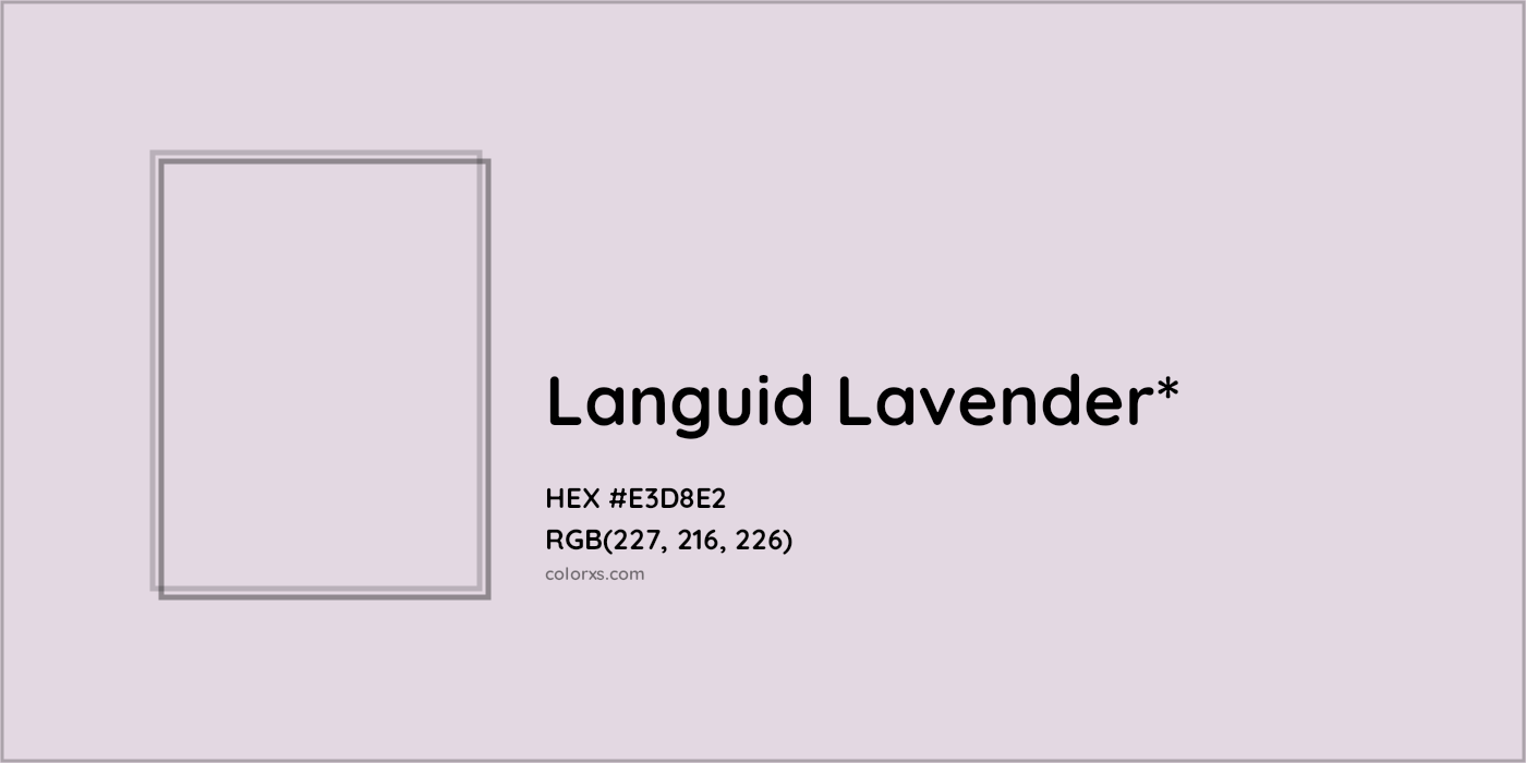 HEX #E3D8E2 Color Name, Color Code, Palettes, Similar Paints, Images