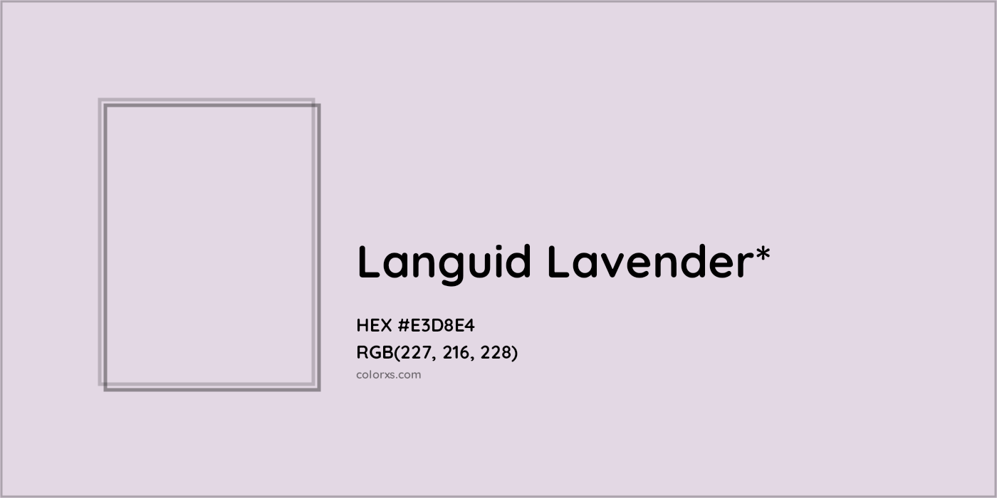 HEX #E3D8E4 Color Name, Color Code, Palettes, Similar Paints, Images