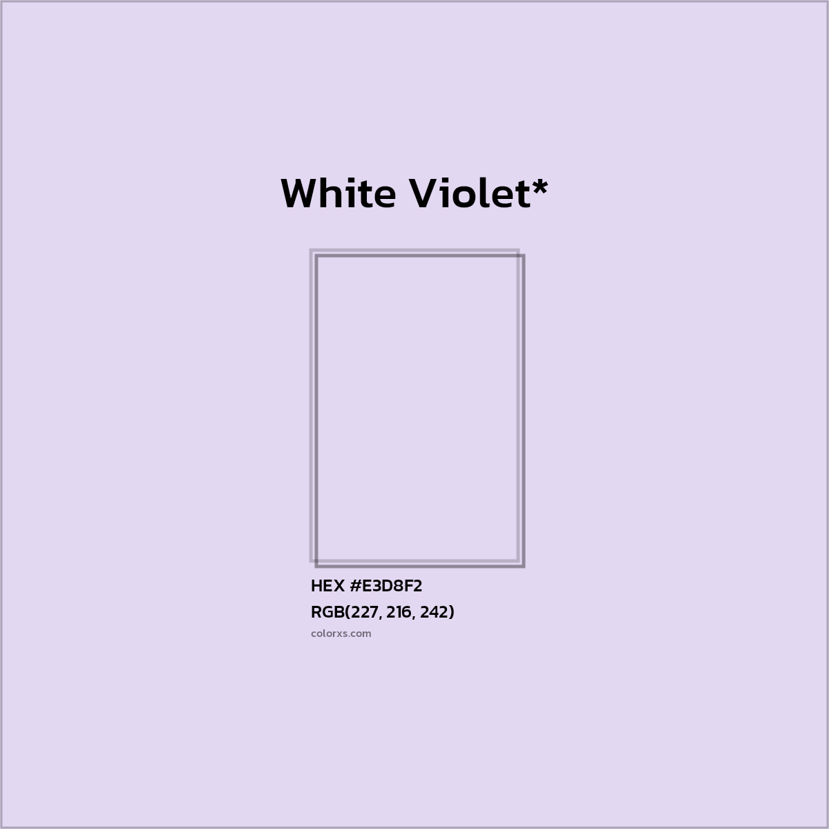 HEX #E3D8F2 Color Name, Color Code, Palettes, Similar Paints, Images