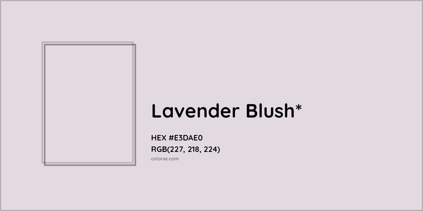 HEX #E3DAE0 Color Name, Color Code, Palettes, Similar Paints, Images