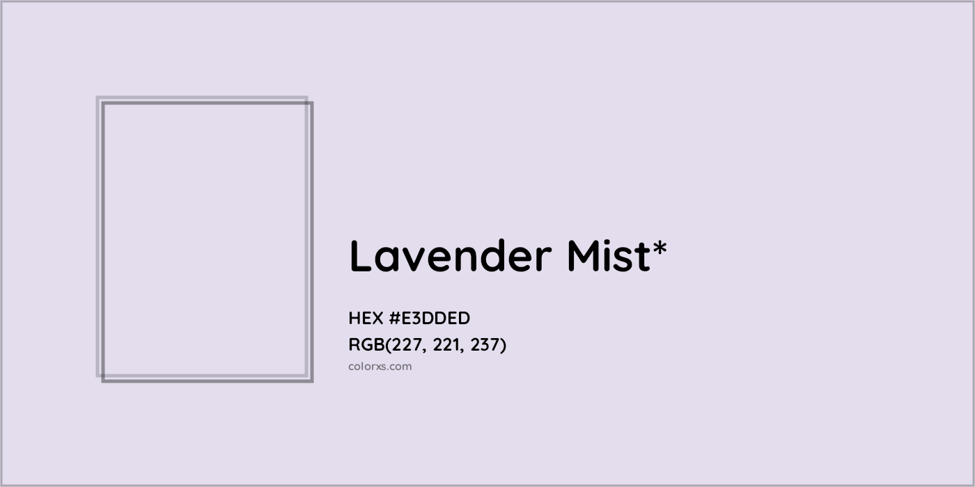HEX #E3DDED Color Name, Color Code, Palettes, Similar Paints, Images