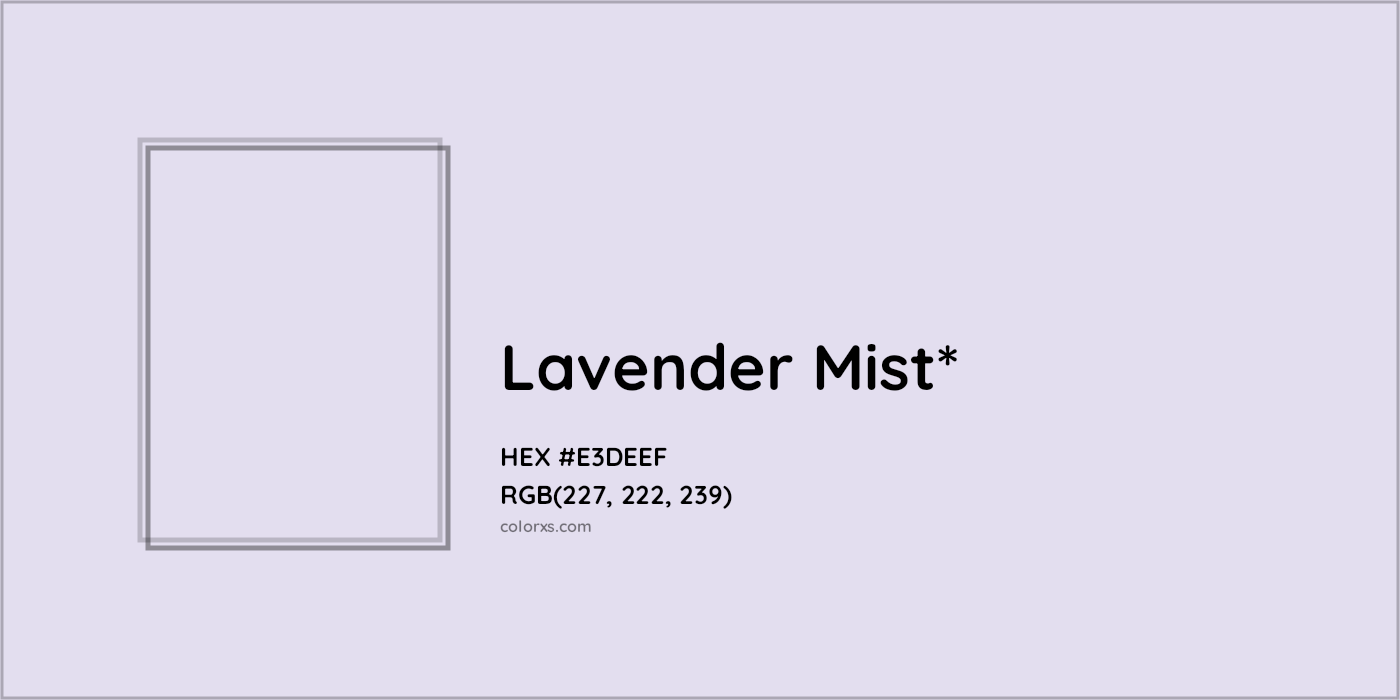 HEX #E3DEEF Color Name, Color Code, Palettes, Similar Paints, Images