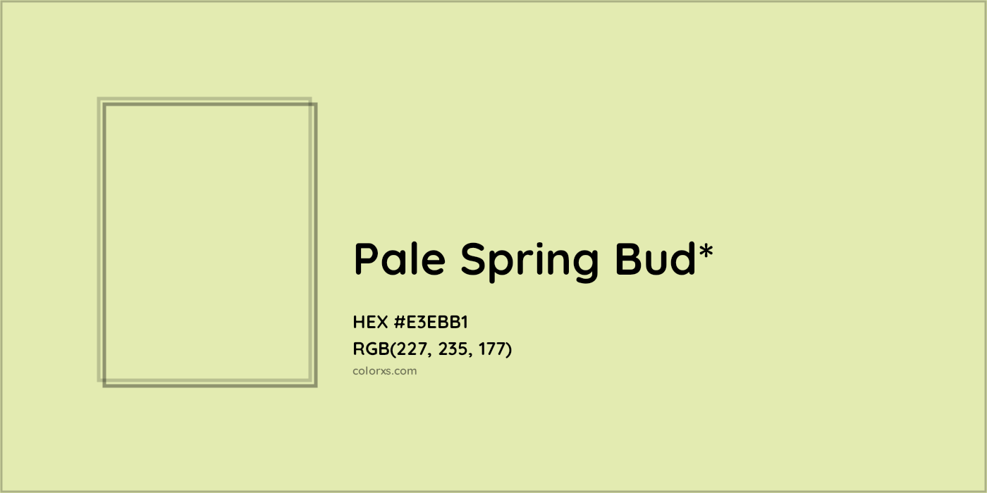 HEX #E3EBB1 Color Name, Color Code, Palettes, Similar Paints, Images