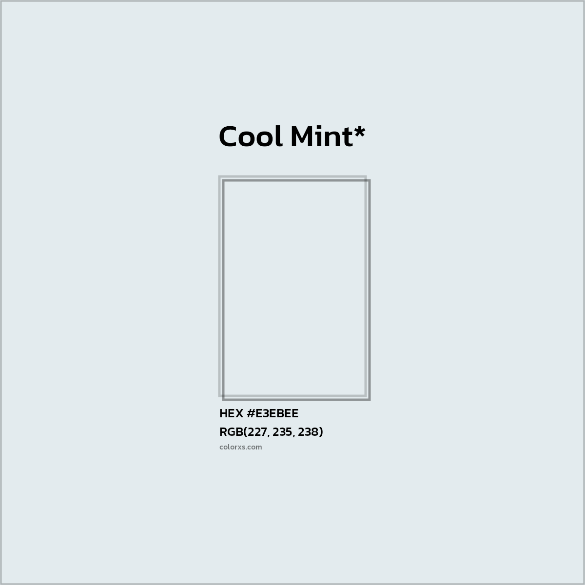 HEX #E3EBEE Color Name, Color Code, Palettes, Similar Paints, Images