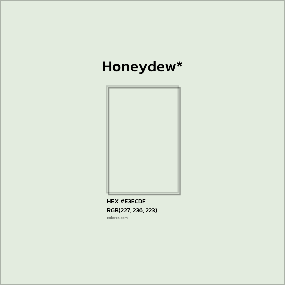 HEX #E3ECDF Color Name, Color Code, Palettes, Similar Paints, Images