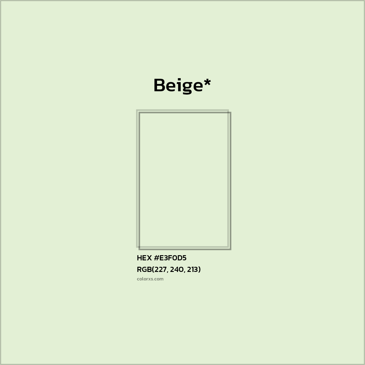 HEX #E3F0D5 Color Name, Color Code, Palettes, Similar Paints, Images