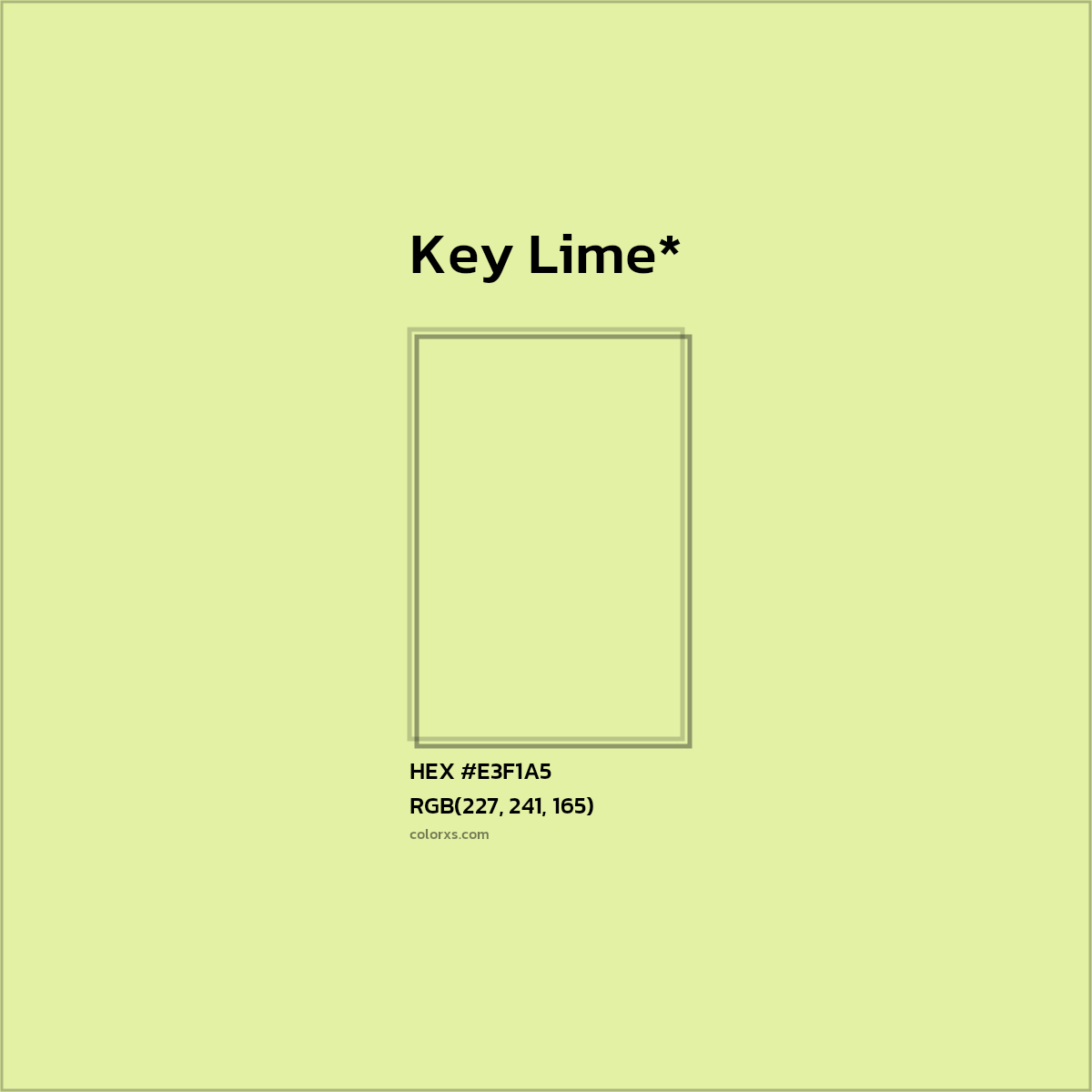 HEX #E3F1A5 Color Name, Color Code, Palettes, Similar Paints, Images