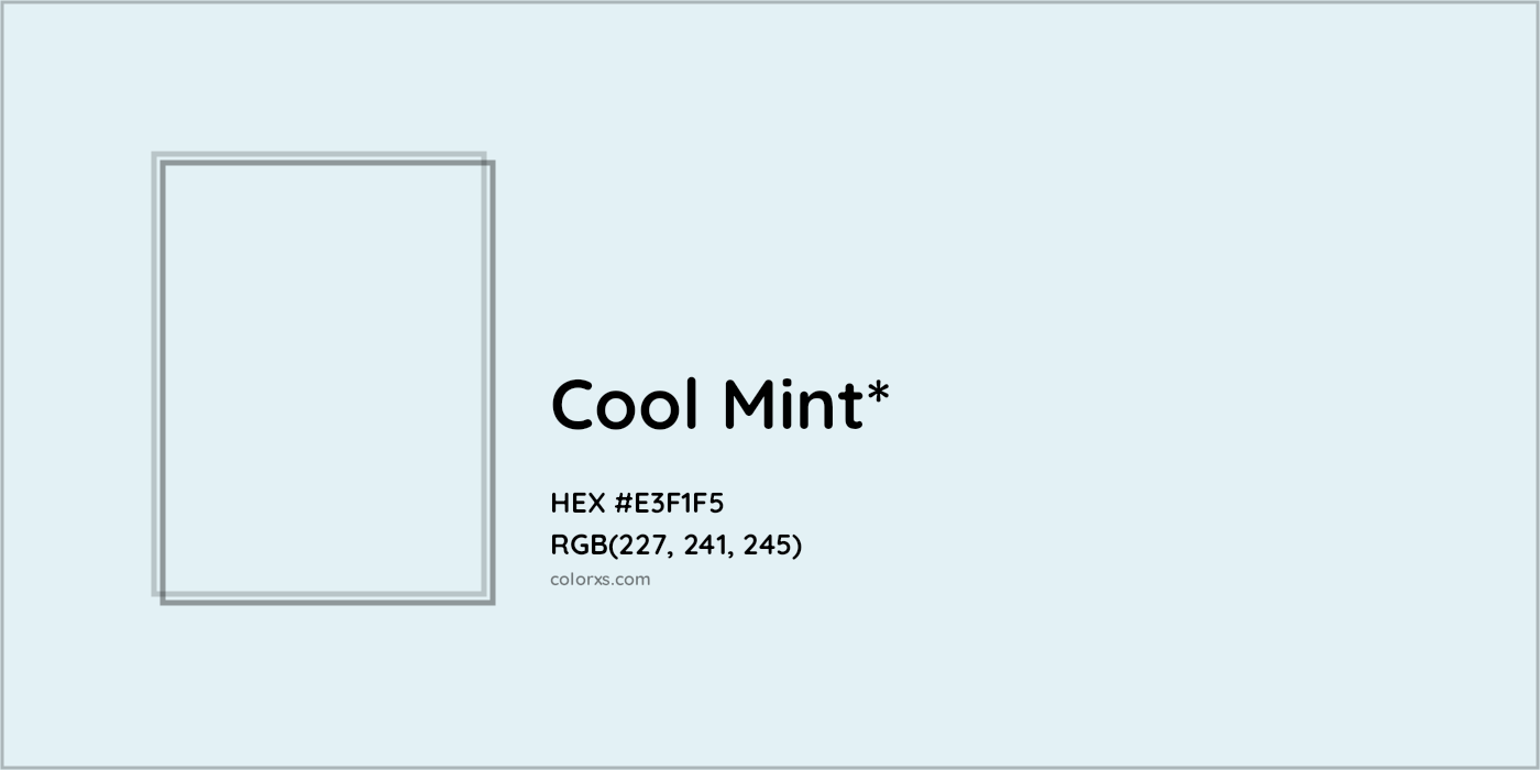 HEX #E3F1F5 Color Name, Color Code, Palettes, Similar Paints, Images