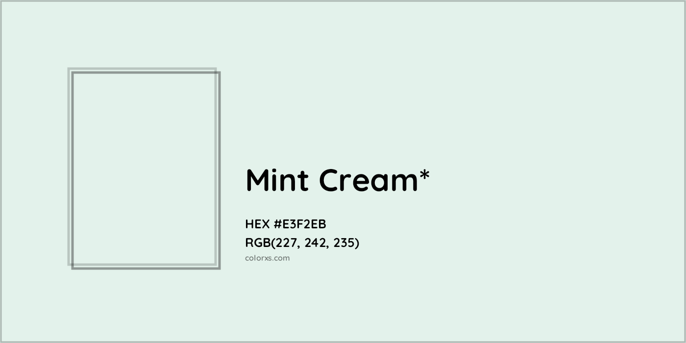 HEX #E3F2EB Color Name, Color Code, Palettes, Similar Paints, Images
