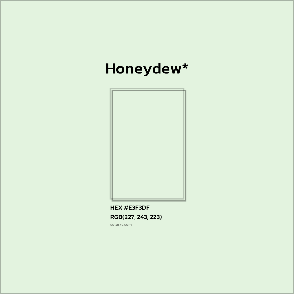 HEX #E3F3DF Color Name, Color Code, Palettes, Similar Paints, Images