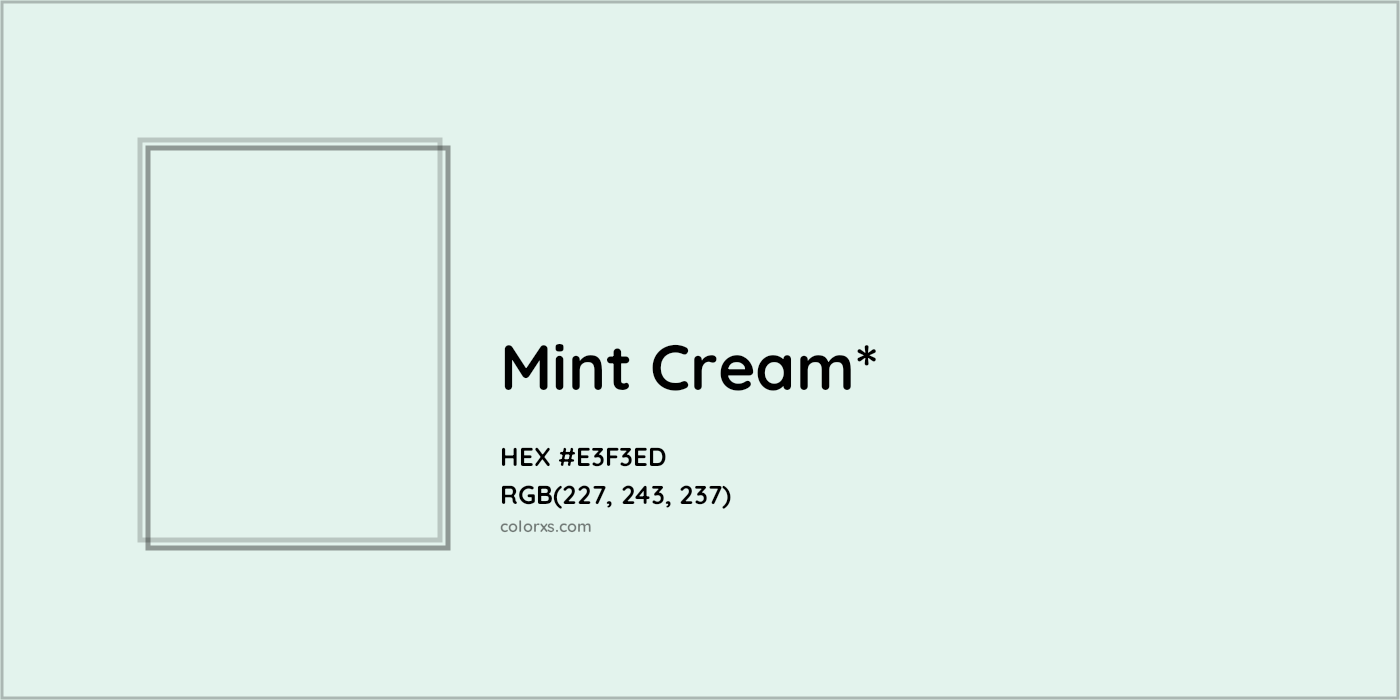 HEX #E3F3ED Color Name, Color Code, Palettes, Similar Paints, Images