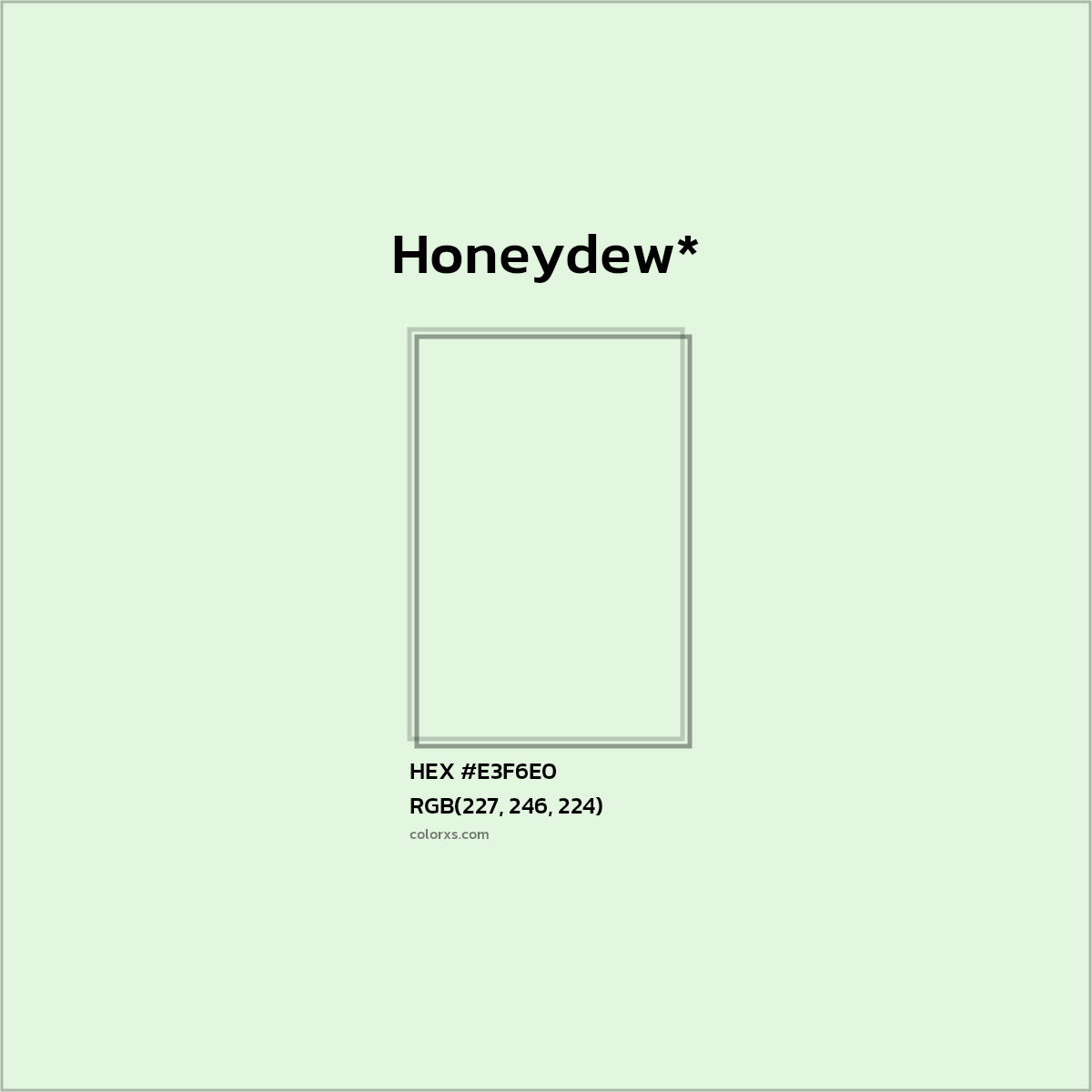 HEX #E3F6E0 Color Name, Color Code, Palettes, Similar Paints, Images