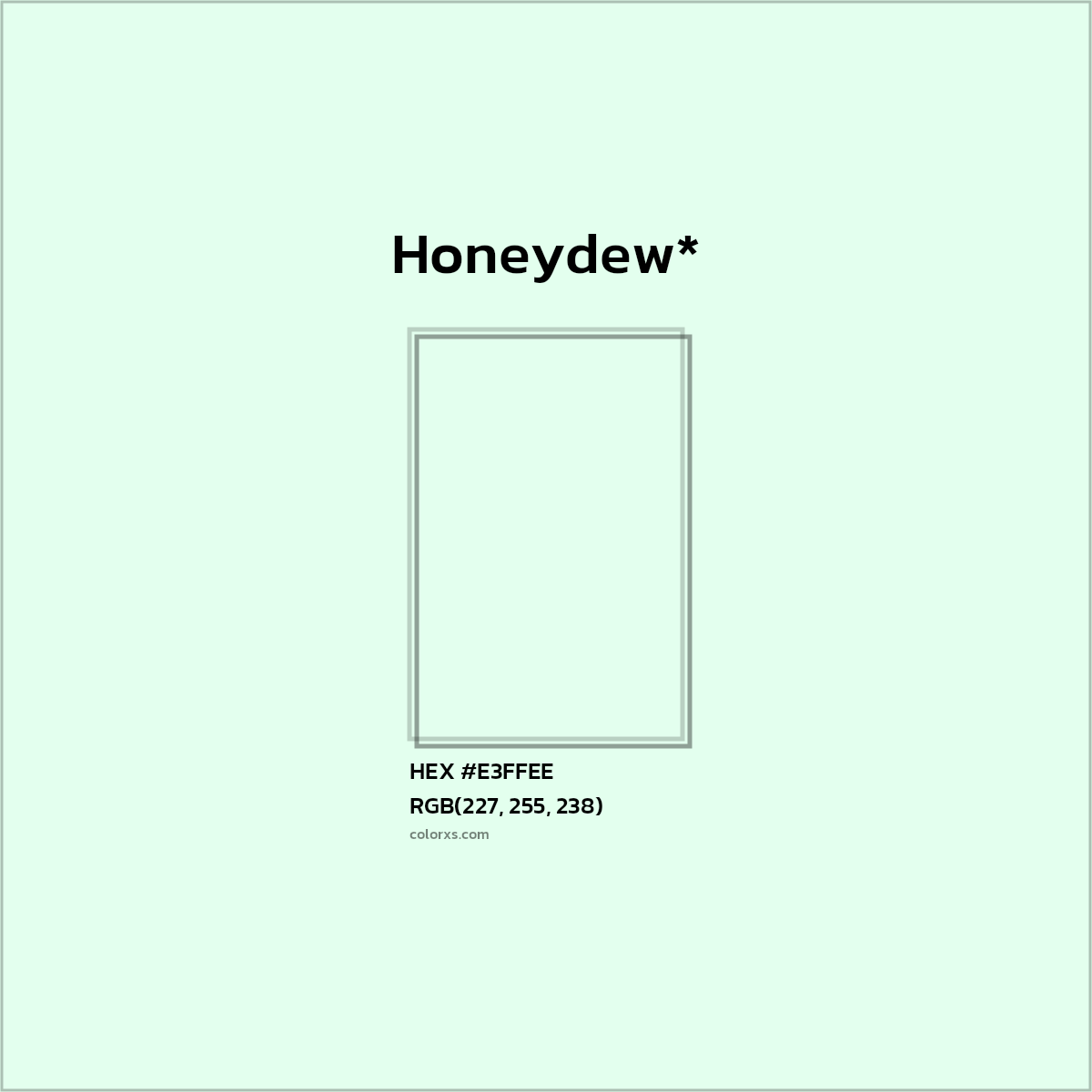 HEX #E3FFEE Color Name, Color Code, Palettes, Similar Paints, Images