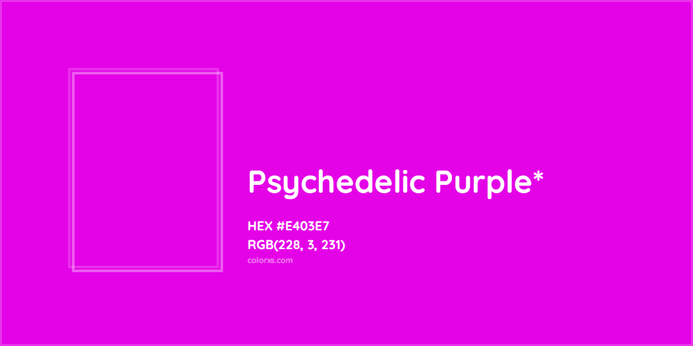 HEX #E403E7 Color Name, Color Code, Palettes, Similar Paints, Images