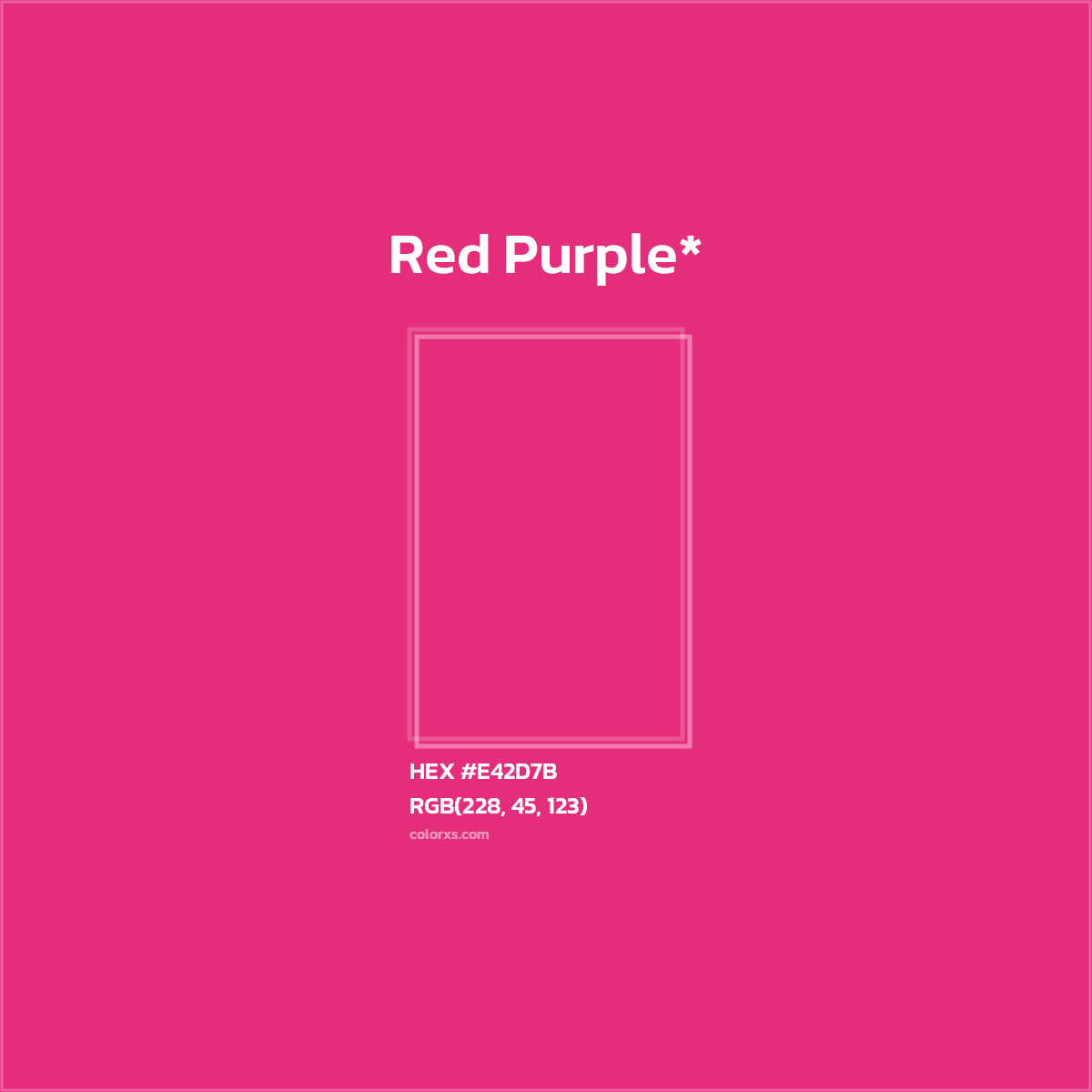 HEX #E42D7B Color Name, Color Code, Palettes, Similar Paints, Images