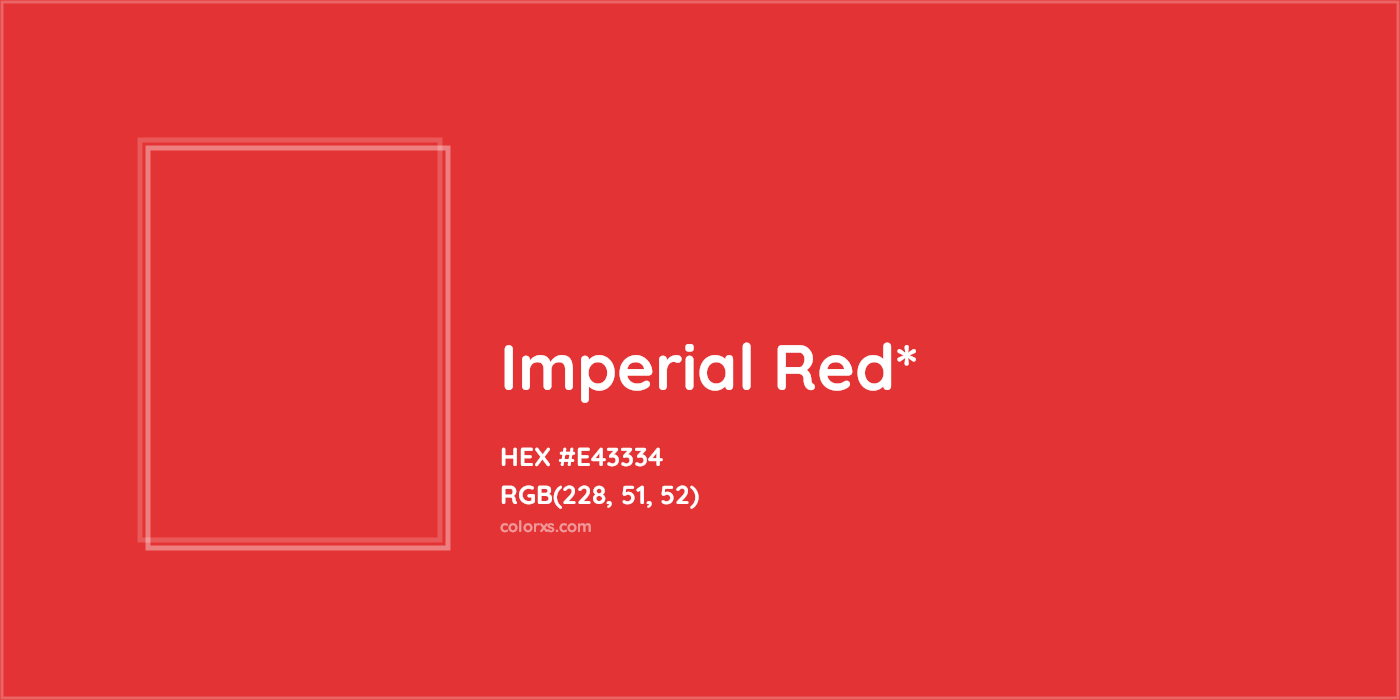 HEX #E43334 Color Name, Color Code, Palettes, Similar Paints, Images