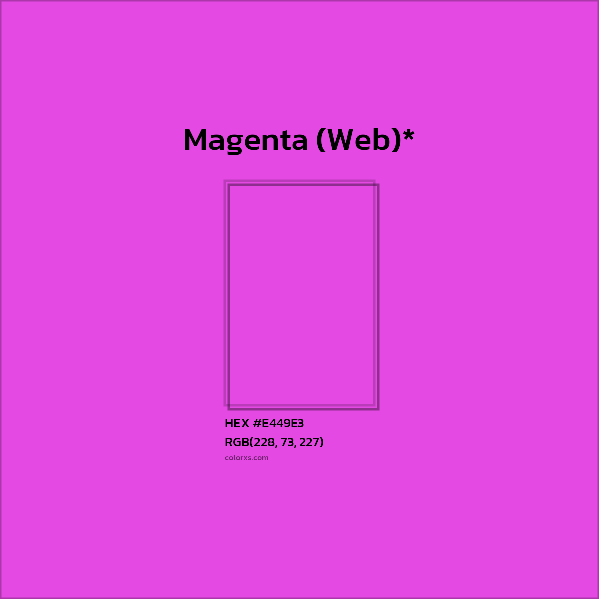 HEX #E449E3 Color Name, Color Code, Palettes, Similar Paints, Images