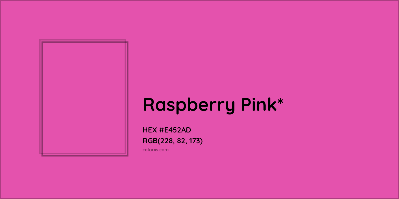 HEX #E452AD Color Name, Color Code, Palettes, Similar Paints, Images