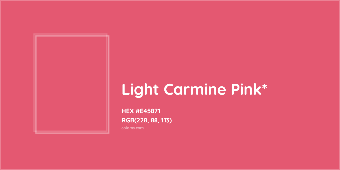 HEX #E45871 Color Name, Color Code, Palettes, Similar Paints, Images