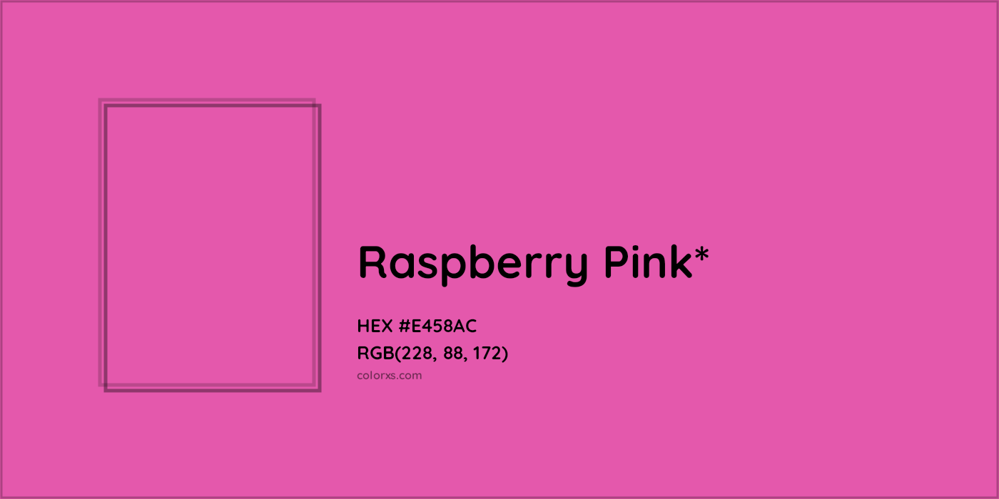 HEX #E458AC Color Name, Color Code, Palettes, Similar Paints, Images