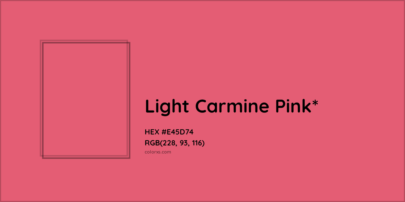HEX #E45D74 Color Name, Color Code, Palettes, Similar Paints, Images