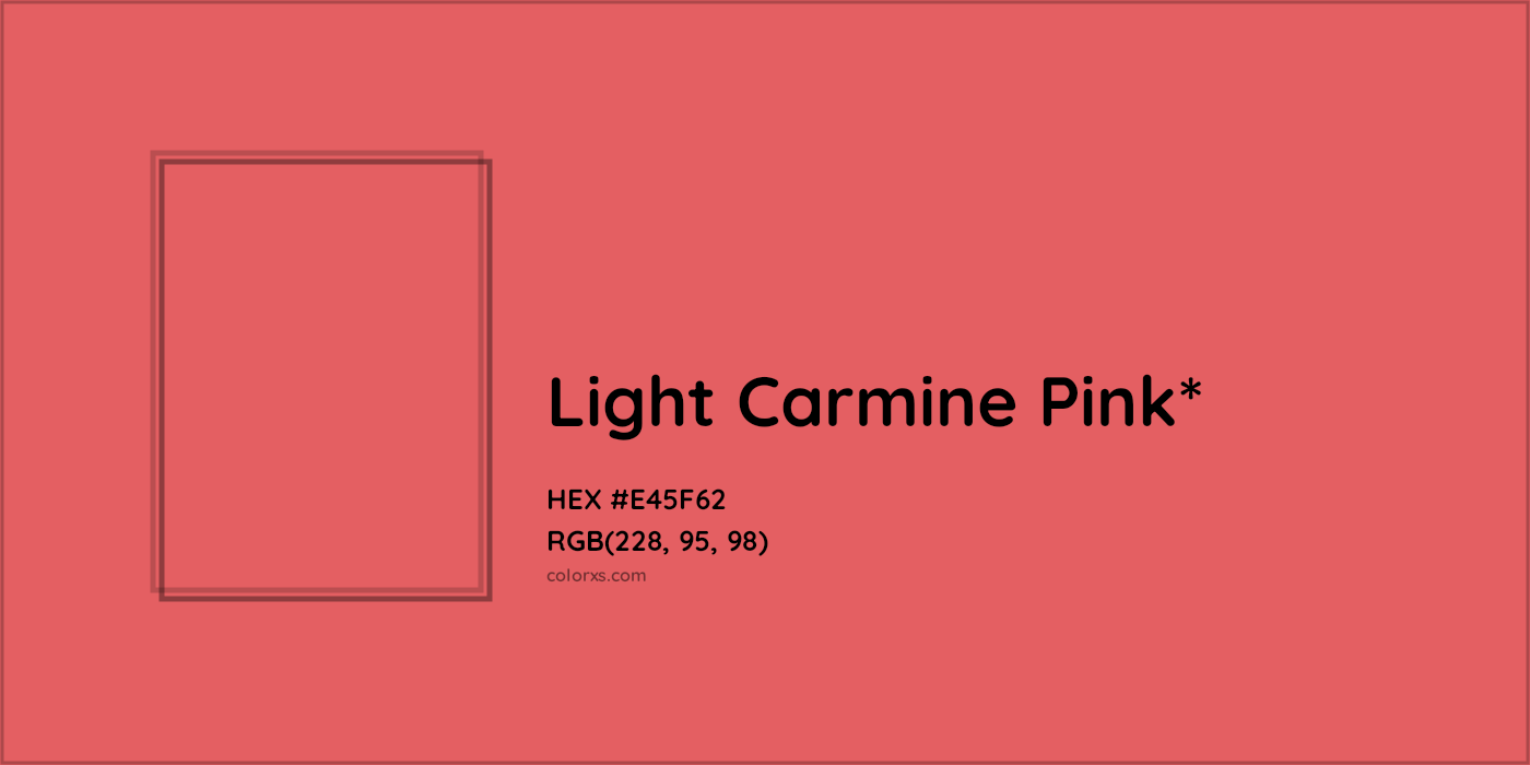 HEX #E45F62 Color Name, Color Code, Palettes, Similar Paints, Images