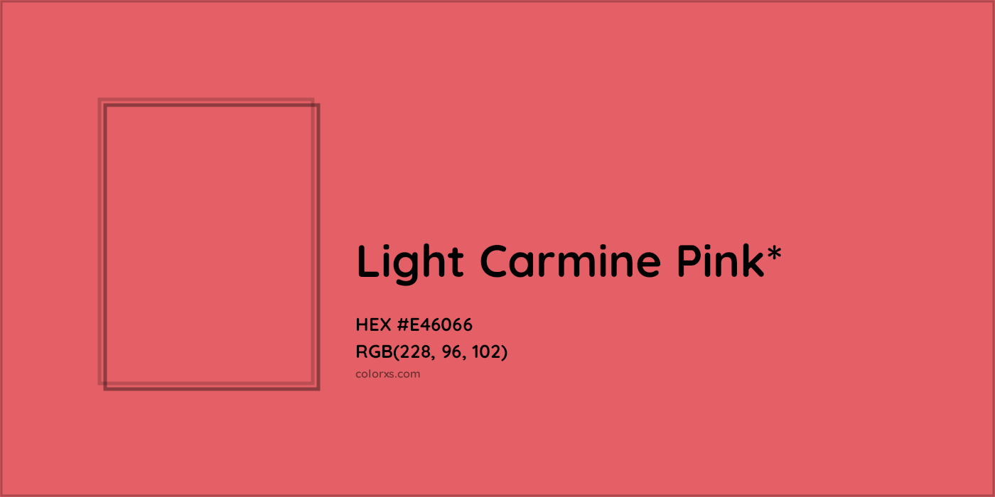 HEX #E46066 Color Name, Color Code, Palettes, Similar Paints, Images