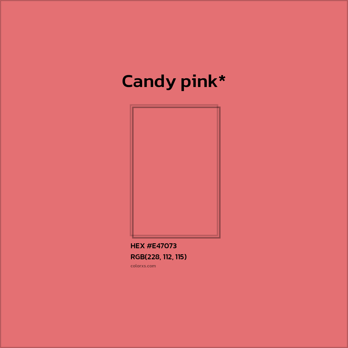 HEX #E47073 Color Name, Color Code, Palettes, Similar Paints, Images