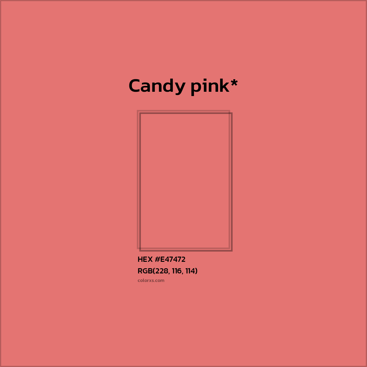 HEX #E47472 Color Name, Color Code, Palettes, Similar Paints, Images