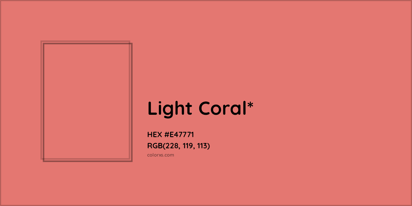HEX #E47771 Color Name, Color Code, Palettes, Similar Paints, Images
