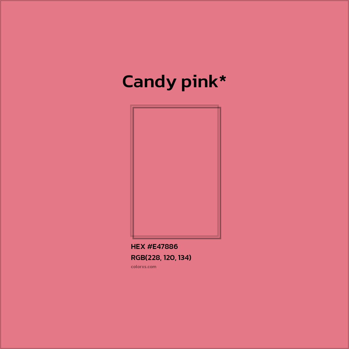 HEX #E47886 Color Name, Color Code, Palettes, Similar Paints, Images