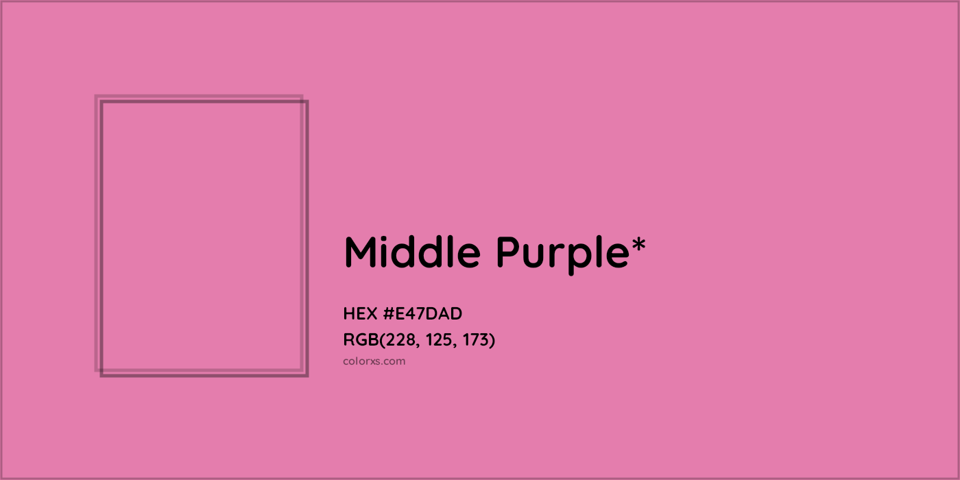 HEX #E47DAD Color Name, Color Code, Palettes, Similar Paints, Images