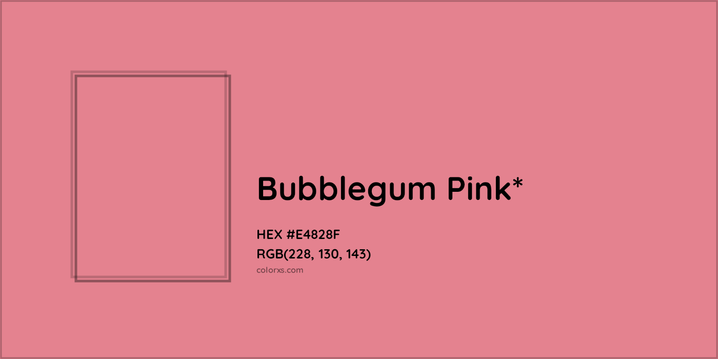HEX #E4828F Color Name, Color Code, Palettes, Similar Paints, Images