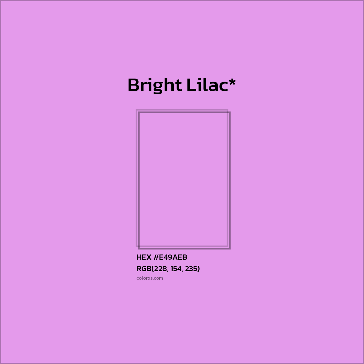 HEX #E49AEB Color Name, Color Code, Palettes, Similar Paints, Images